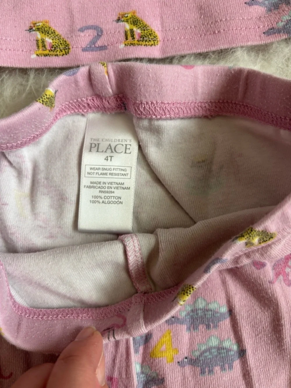 Carter’s Set of 2 Peach Ice Cream & Pink Animal Print Pajama Sets